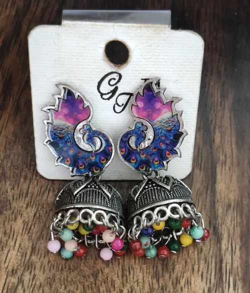 PEACOCK JUMKA -SILVER